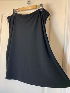 Calvin Klein Black Stretch Skirt Size‎ XL Classic Career Wardrobe Essential